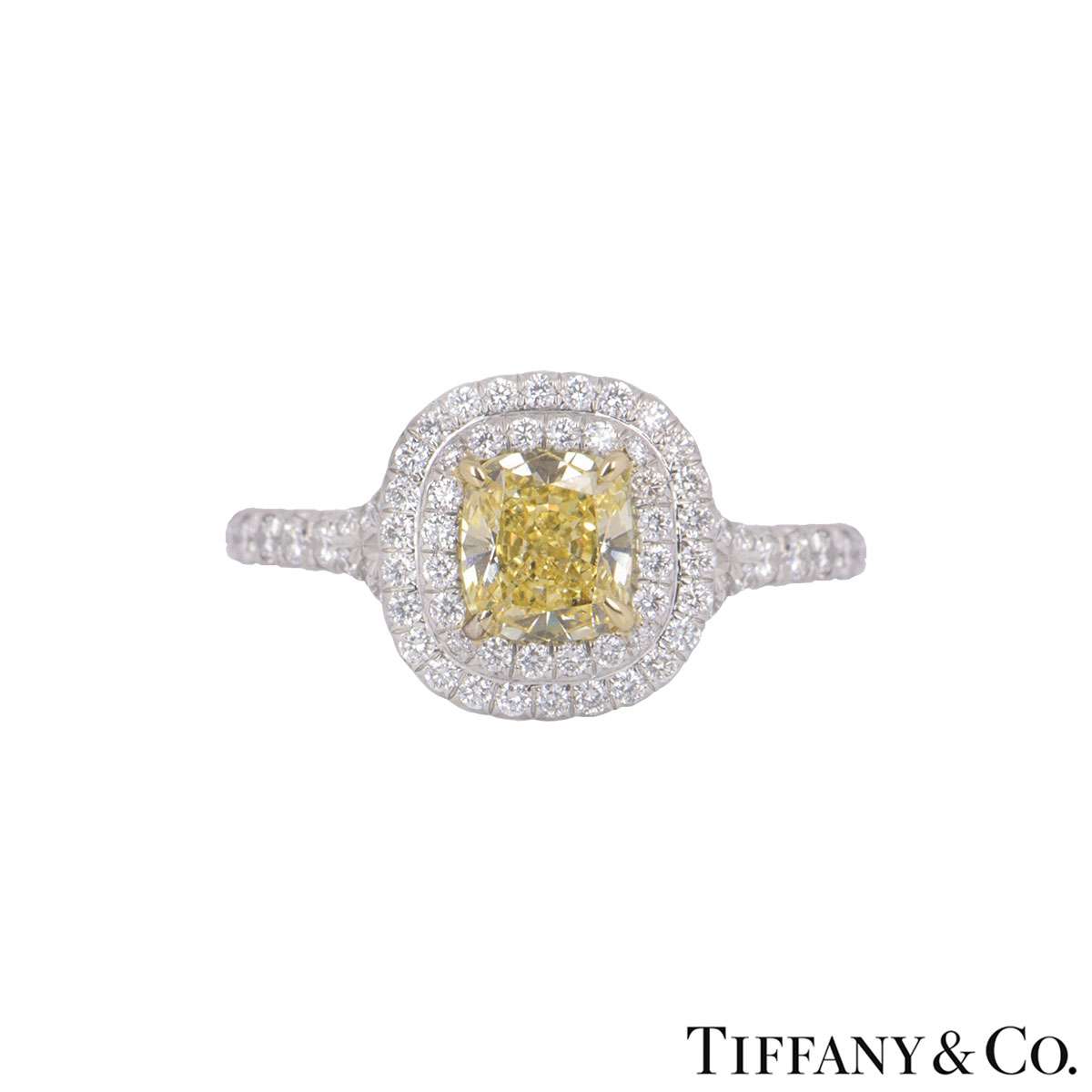 Tiffany & Co Fancy Yellow Diamond Soleste Collection Ring – All The Best  Vintage